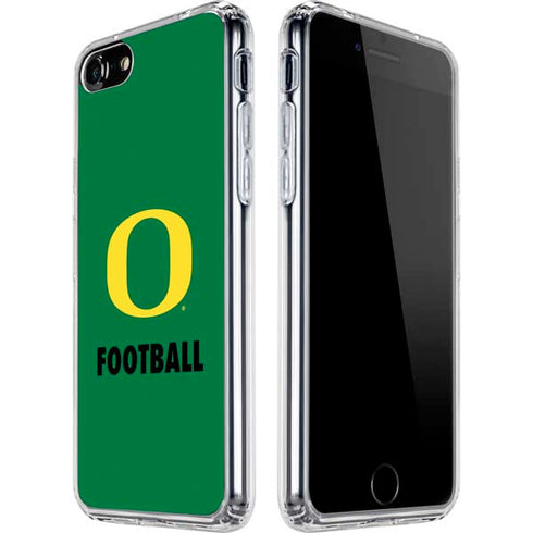 University of Oregon Football Green iPhone SE (2nd & 3rd Gen) Clear Case