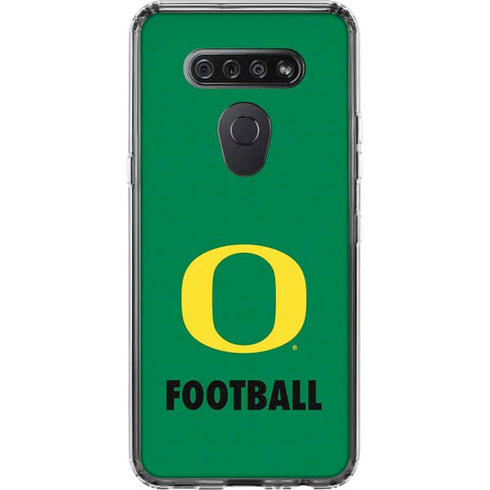 University of Oregon Football Green LG K51/Q51 Clear Case