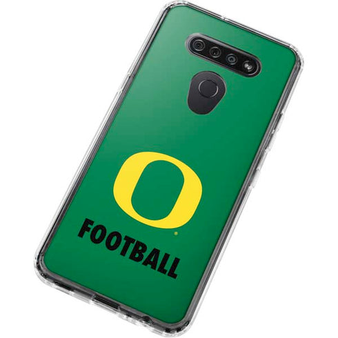 University of Oregon Football Green LG K51/Q51 Clear Case