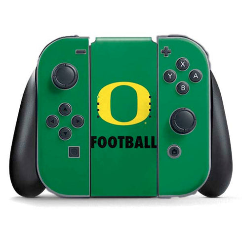 University of Oregon Football Green Nintendo Switch (2017-2021) Joy-Con Controller Skin