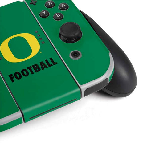 University of Oregon Football Green Nintendo Switch OLED (2021) Skin