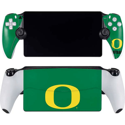 University of Oregon Football Green PlayStation Portal Remote Player Skin