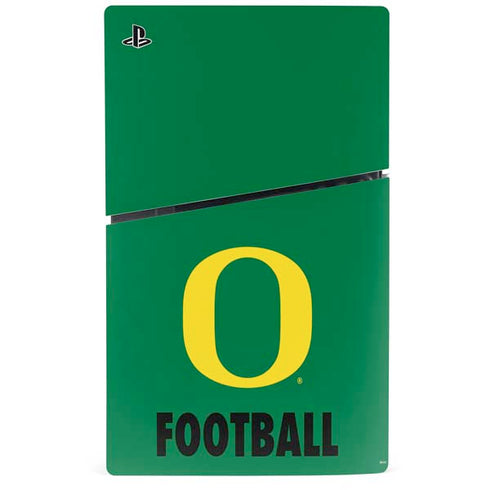 University of Oregon Football Green PS5 Slim Disk Console Skin