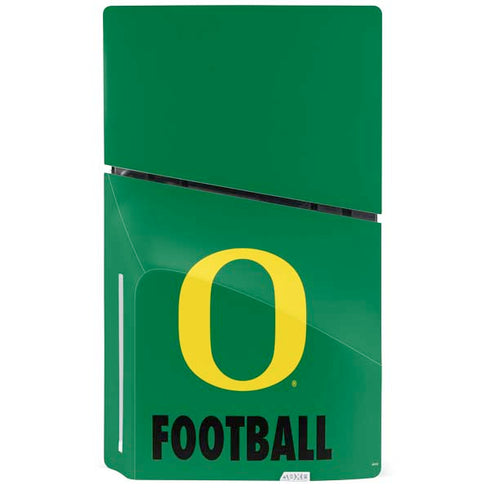 University of Oregon Football Green PS5 Slim Disk Console Skin