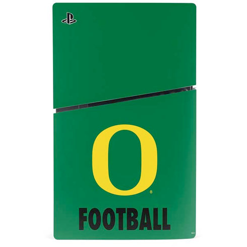 University of Oregon Football Green PS5 Slim Digital Edition Bundle Skin