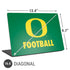 University of Oregon Football Green Universal Laptop 16.6in (13.4 x 9.7in) Skin