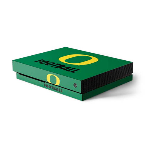 University of Oregon Football Green Xbox One X Console Skin