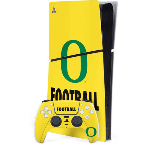 University of Oregon Football PS5 Slim Digital Edition Bundle Skin