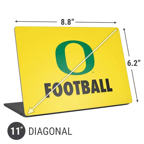 University of Oregon Football Universal Laptop 11in (8.8 x 6.2in) Skin