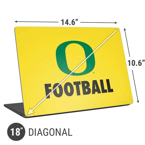 University of Oregon Football Universal Laptop 18in (14.6 x 10.6in) Skin