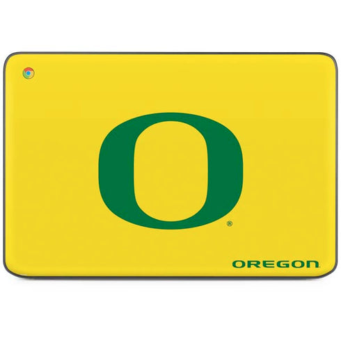 University of Oregon Mesh Yellow HP Chromebook Skin