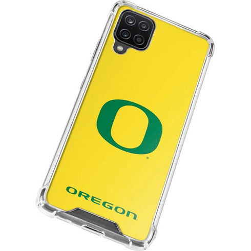 University of Oregon Mesh Yellow Galaxy A12 Clear Case