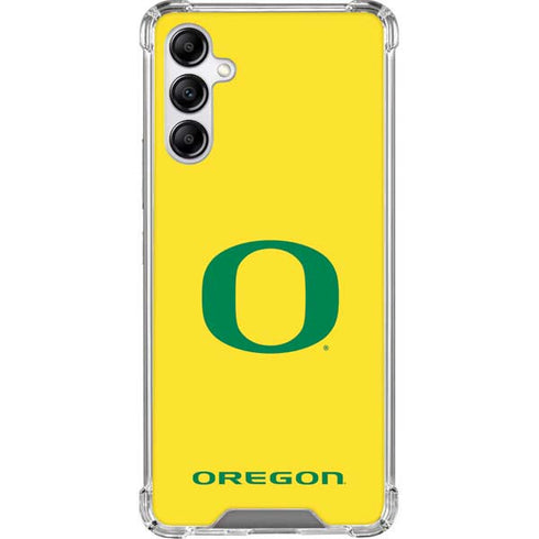 University of Oregon Mesh Yellow Galaxy A14 5G Clear Case