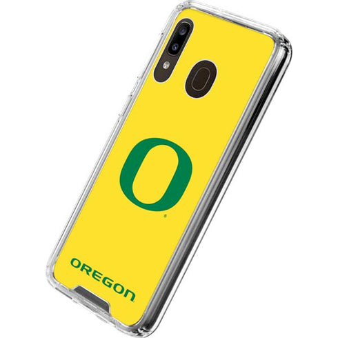 University of Oregon Mesh Yellow Galaxy A30 Clear Case