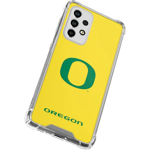 University of Oregon Mesh Yellow Galaxy A53 5G Clear Case