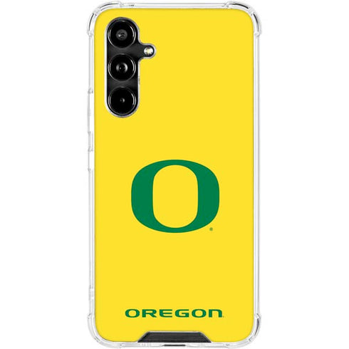 University of Oregon Mesh Yellow Galaxy A54 5G Clear Case