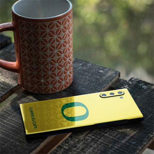 University of Oregon Mesh Yellow Galaxy Note 10 Skin