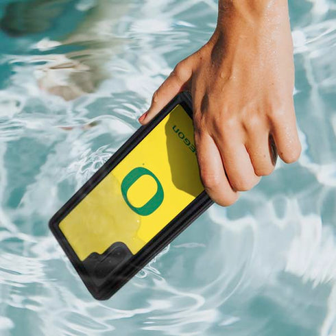 University of Oregon Mesh Yellow Galaxy Note 10 Waterproof Case
