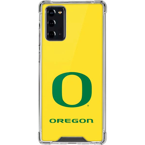 University of Oregon Mesh Yellow Galaxy Note20 5G Clear Case