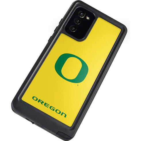 University of Oregon Mesh Yellow Galaxy Note20 5G Waterproof Case
