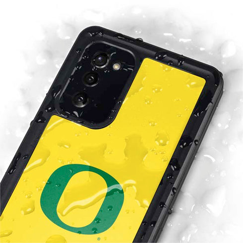 University of Oregon Mesh Yellow Galaxy Note20 5G Waterproof Case