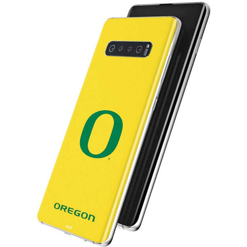 University of Oregon Mesh Yellow Galaxy S10 Plus Skin