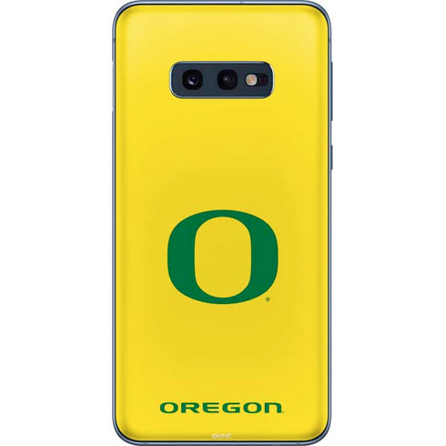 University of Oregon Mesh Yellow Galaxy S10e Skin