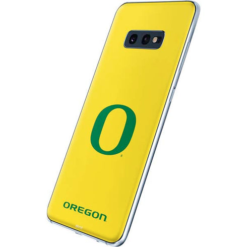 University of Oregon Mesh Yellow Galaxy S10e Skin