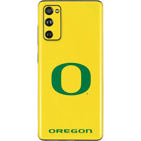 University of Oregon Mesh Yellow Galaxy S20 Fan Edition Skin