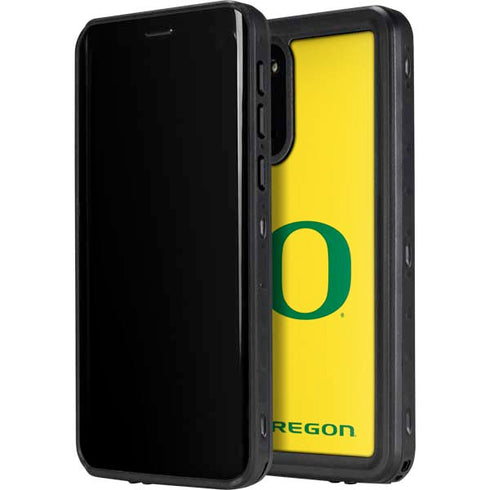 University of Oregon Mesh Yellow Galaxy S20 Plus Waterproof Case