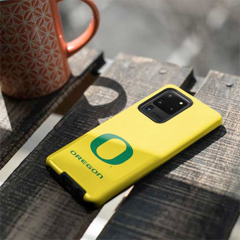 University of Oregon Mesh Yellow Galaxy S20 Ultra 5G Pro Case