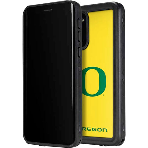 University of Oregon Mesh Yellow Galaxy S20 Waterproof Case