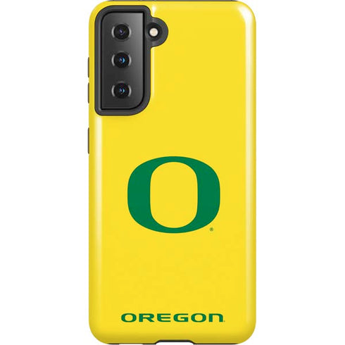 University of Oregon Mesh Yellow Galaxy S21 5G Pro Case