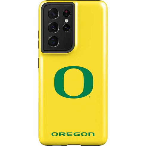University of Oregon Mesh Yellow Galaxy S21 Ultra 5G Pro Case