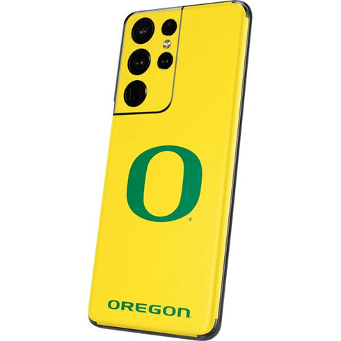 University of Oregon Mesh Yellow Galaxy S21 Ultra 5G Skin