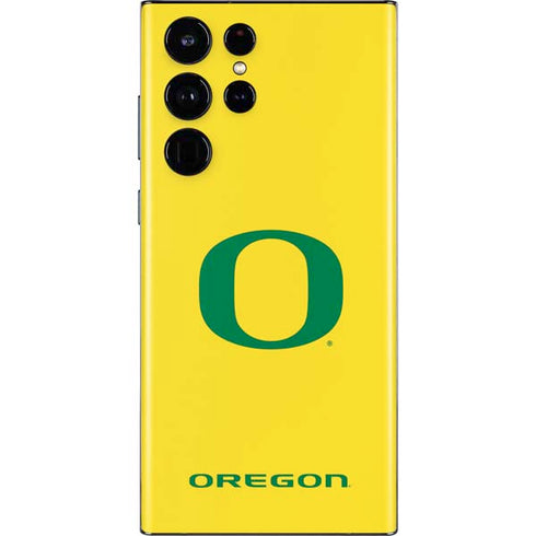 University of Oregon Mesh Yellow Galaxy S22 Ultra Skin