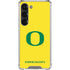 University of Oregon Mesh Yellow Galaxy S23 Clear Case