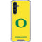 University of Oregon Mesh Yellow Galaxy S23 FE Clear Case