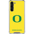 University of Oregon Mesh Yellow Galaxy S23 Plus Clear Case