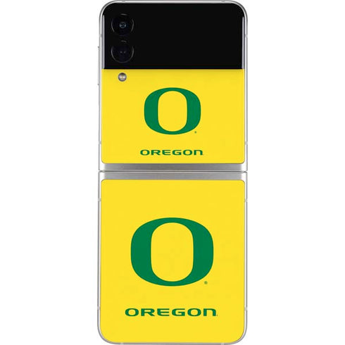 University of Oregon Mesh Yellow Galaxy Z Flip4 5G Skin