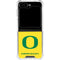 University of Oregon Mesh Yellow Galaxy Z Flip5 5G Clear Case