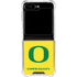 University of Oregon Mesh Yellow Galaxy Z Flip5 5G Clear Case