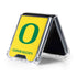 University of Oregon Mesh Yellow Galaxy Z Flip5 5G Clear Case
