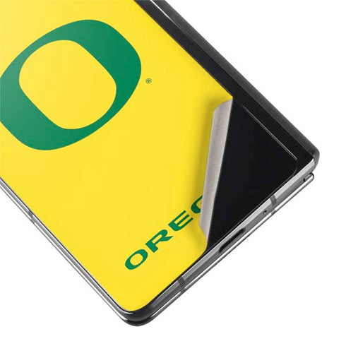 University of Oregon Mesh Yellow Galaxy Z Fold2 5G Skin