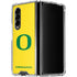University of Oregon Mesh Yellow Galaxy Z Fold4 5G Clear Case