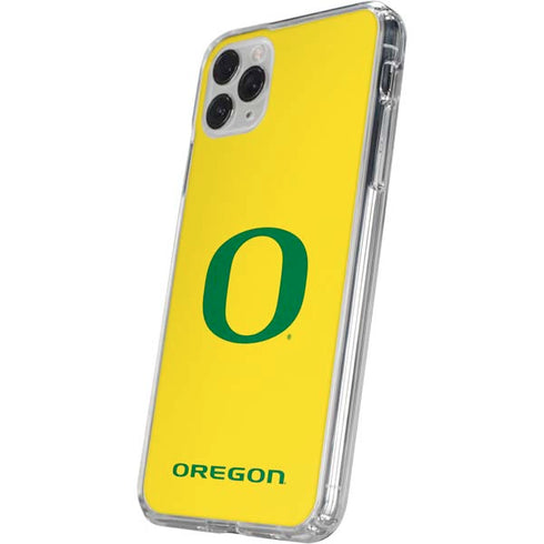 University of Oregon Mesh Yellow iPhone 11 Pro Clear Case