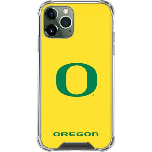 University of Oregon Mesh Yellow iPhone 11 Pro Max Clear Case
