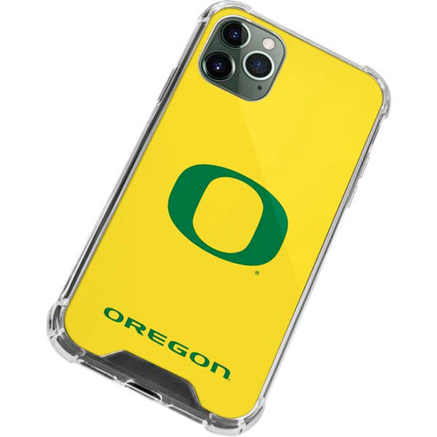 University of Oregon Mesh Yellow iPhone 11 Pro Max Clear Case