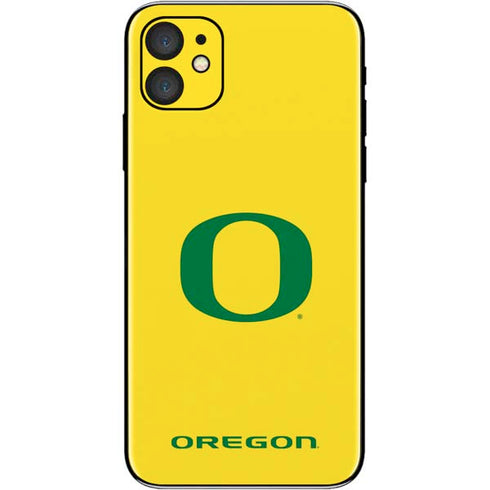University of Oregon Mesh Yellow iPhone 11 Skin