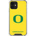 University of Oregon Mesh Yellow iPhone 12 Clear Case